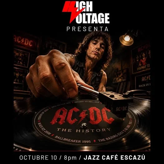 Recorrido en vivo por distintas etapas de AC/DC con sus clásicos más emblemáticos en Jazz Café Escazú.