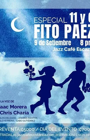 Concierto especial de Fito Paez en Jazz Café Escazú el 9 de setiembre.