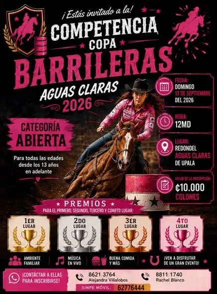 Disfruta de un emocionante campeonato de barrileras en Aguas Claras, con categorías para todas las edades.