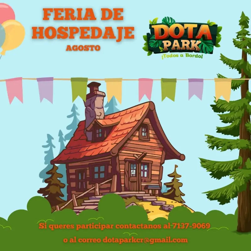 Que hacer hoy en Costa Rica: Promocioná tu hospedaje en la Feria de Dota Park el 16 y 17 de agosto. Turismo local en su máxima expresión.