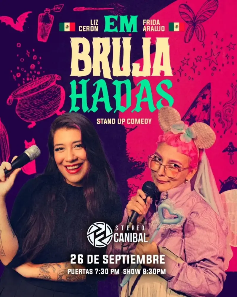 Que hacer hoy en Costa Rica: Liz Cerón y Frida Araujo llegan desde México con un show de comedia único en San José.