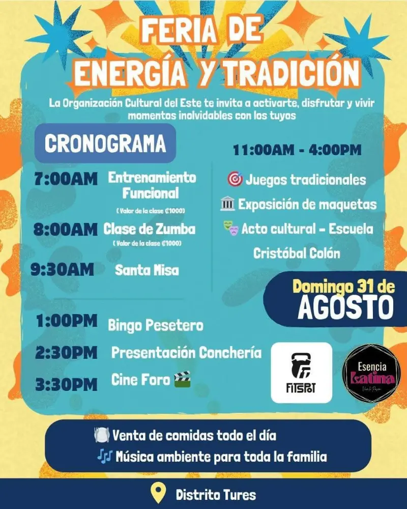 Que hacer hoy en Costa Rica: El 31 de agosto viví un día lleno de actividades, cultura y tradición en la Feria de Energía y Tradición en Los Ángeles Tures, Santo Domingo.