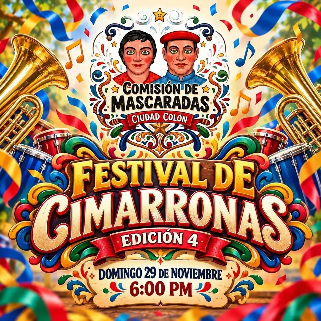 Evento musical con grupos de mascaradas de todo el país, organizado por la Comisión de Mascaradas Ciudad Colón.