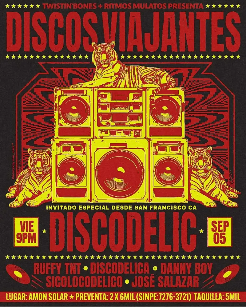 Que hacer hoy en Costa Rica: Una noche única de vinilos con invitados internacionales desde San Francisco y exponentes locales del coleccionismo musical.
