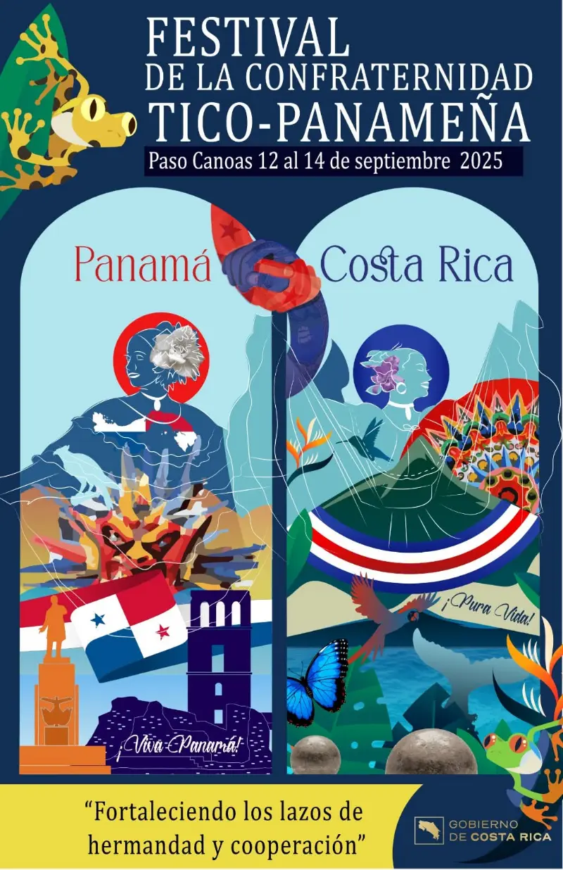 Que hacer hoy en Costa Rica: Del 12 al 14 de septiembre Paso Canoas celebra el Festival de la Confraternidad Tico–Panameña 2025 con cultura, tradición y hermandad.