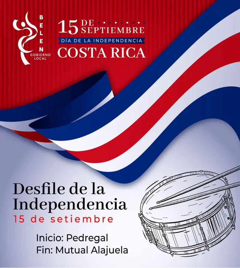 Que hacer hoy en Costa Rica: Belén celebra la Independencia con desfiles, recorrido de antorcha y faroles los días 14 y 15 de septiembre.