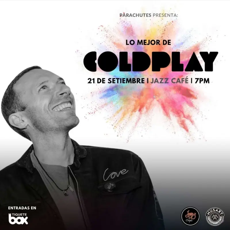 Que hacer hoy en Costa Rica: Revive los grandes éxitos de Coldplay en vivo con Parachutes en el Jazz Café.
