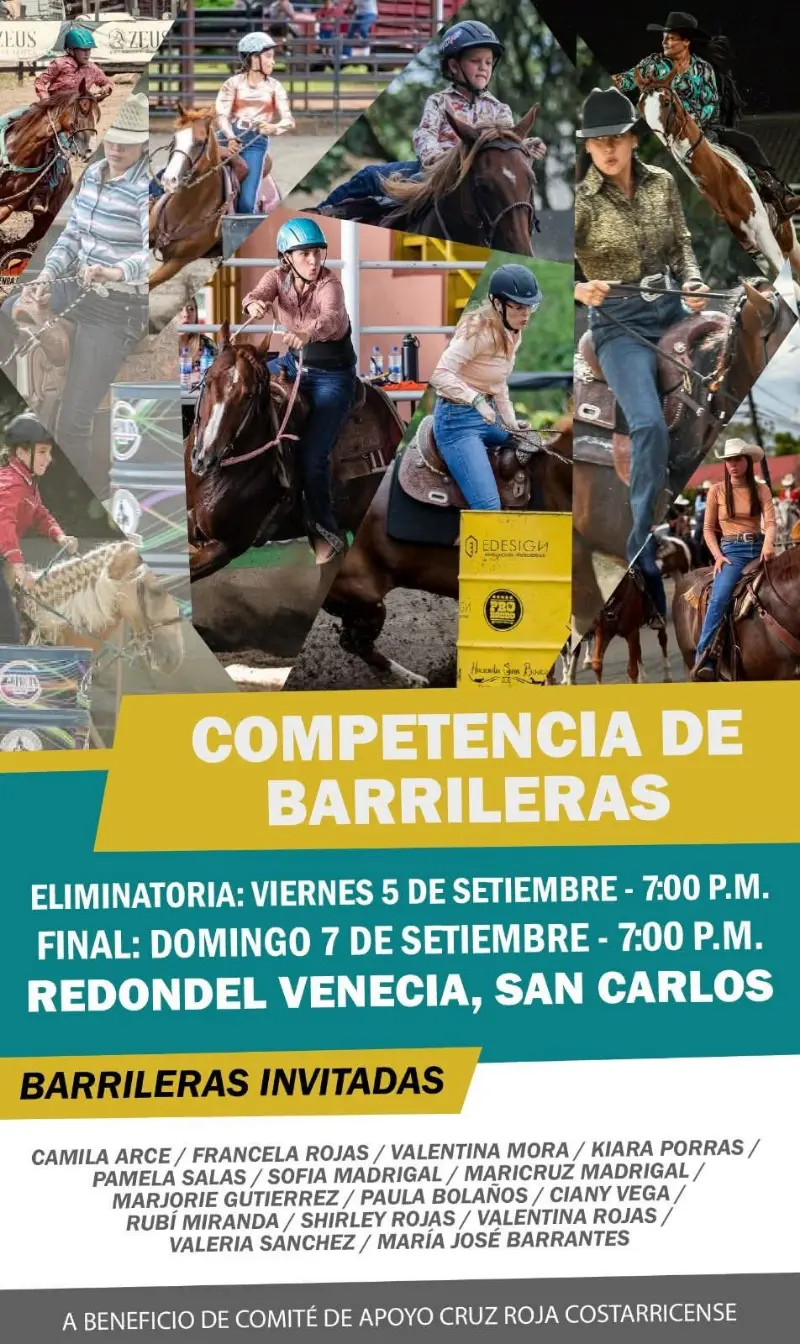 Que hacer hoy en Costa Rica: Adrenalina y destreza en la Competencia de Barrileras durante las Fiestas Cívicas Venecia 2025.
