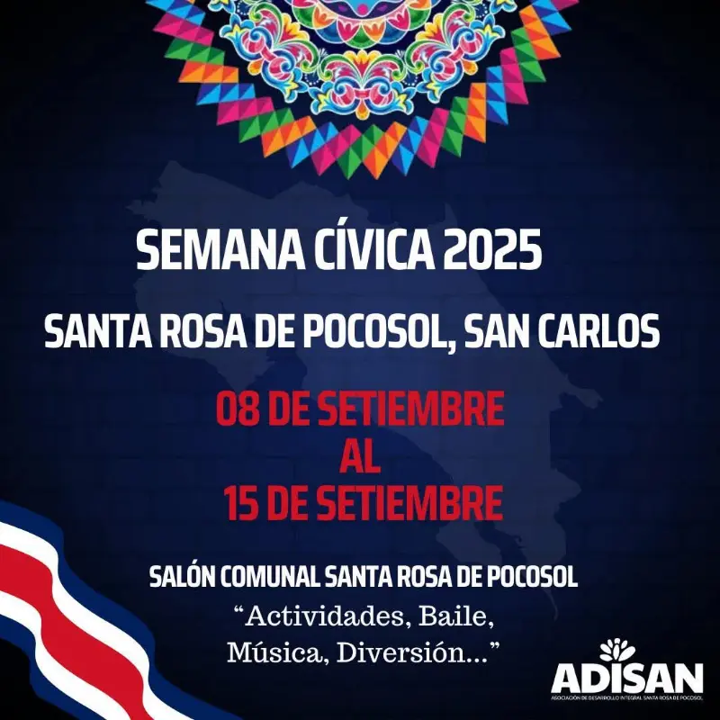 Que hacer hoy en Costa Rica: Del 8 al 15 de septiembre celebramos la Independencia con actividades, música y tradición.