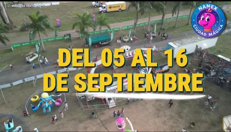 Que hacer hoy en Costa Rica: Del 5 al 16 de septiembre disfrutá juegos mecánicos y diversión para toda la familia en Ciudad Mágica.