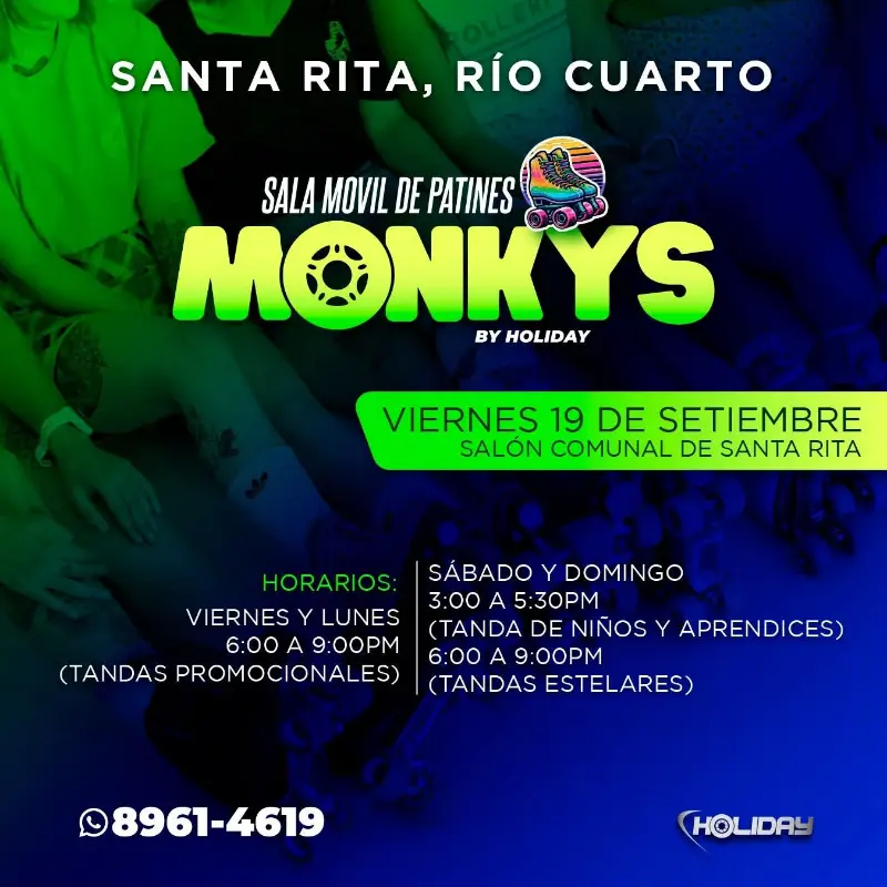 Que hacer hoy en Costa Rica: Del 19 de septiembre viví jornadas de patinaje en el Salón Comunal de Santa Rita con tandas promocionales, infantiles y estelares.