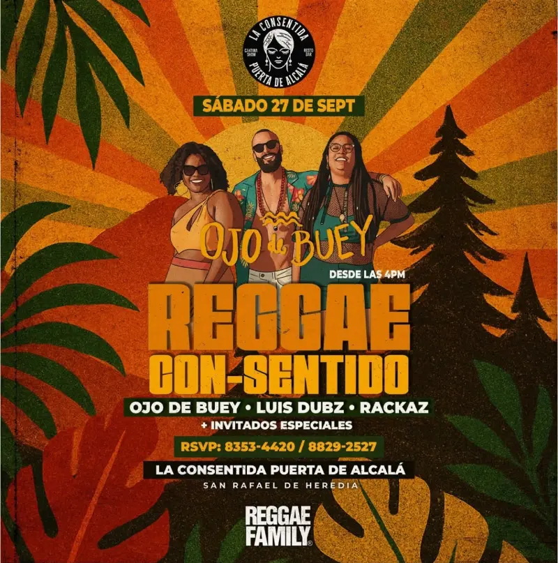 Que hacer hoy en Costa Rica: Ojo de Buey, Luis Dubz y Rackaz en vivo el sábado 27 de septiembre desde las 4:00 p.m.