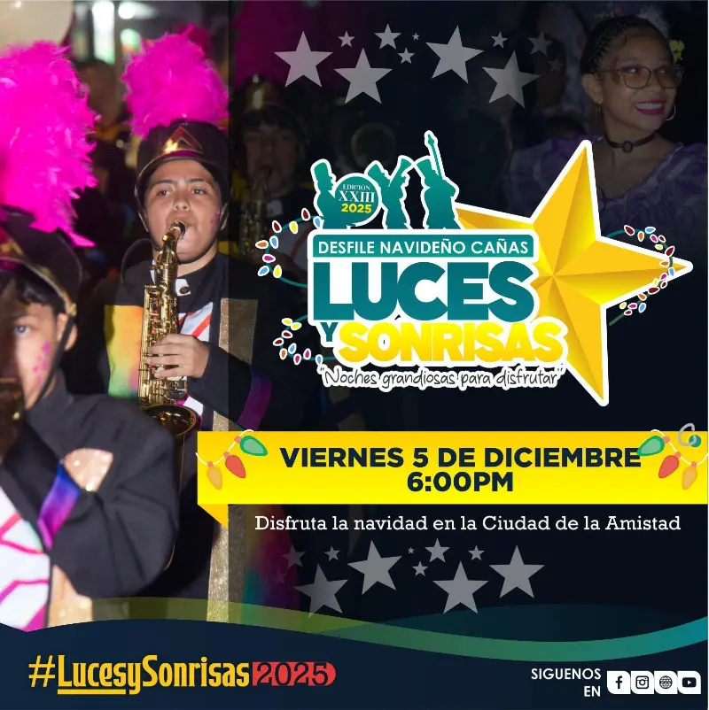 Que hacer hoy en Costa Rica: El desfile navideño más esperado de Cañas regresa este 5 de diciembre a las 6:00 p.m.