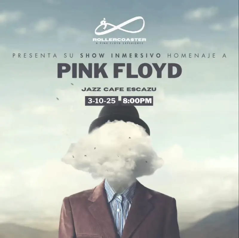 Que hacer hoy en Costa Rica: El 3 de octubre viví un show inmersivo en homenaje a Pink Floyd con Roller Coaster en Jazz Café Escazú.