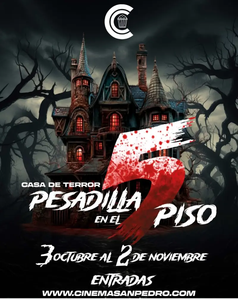 Que hacer hoy en Costa Rica: Vive una experiencia de terror única del 3 de octubre al 2 de noviembre en el 5° piso de Cinépolis San Pedro.