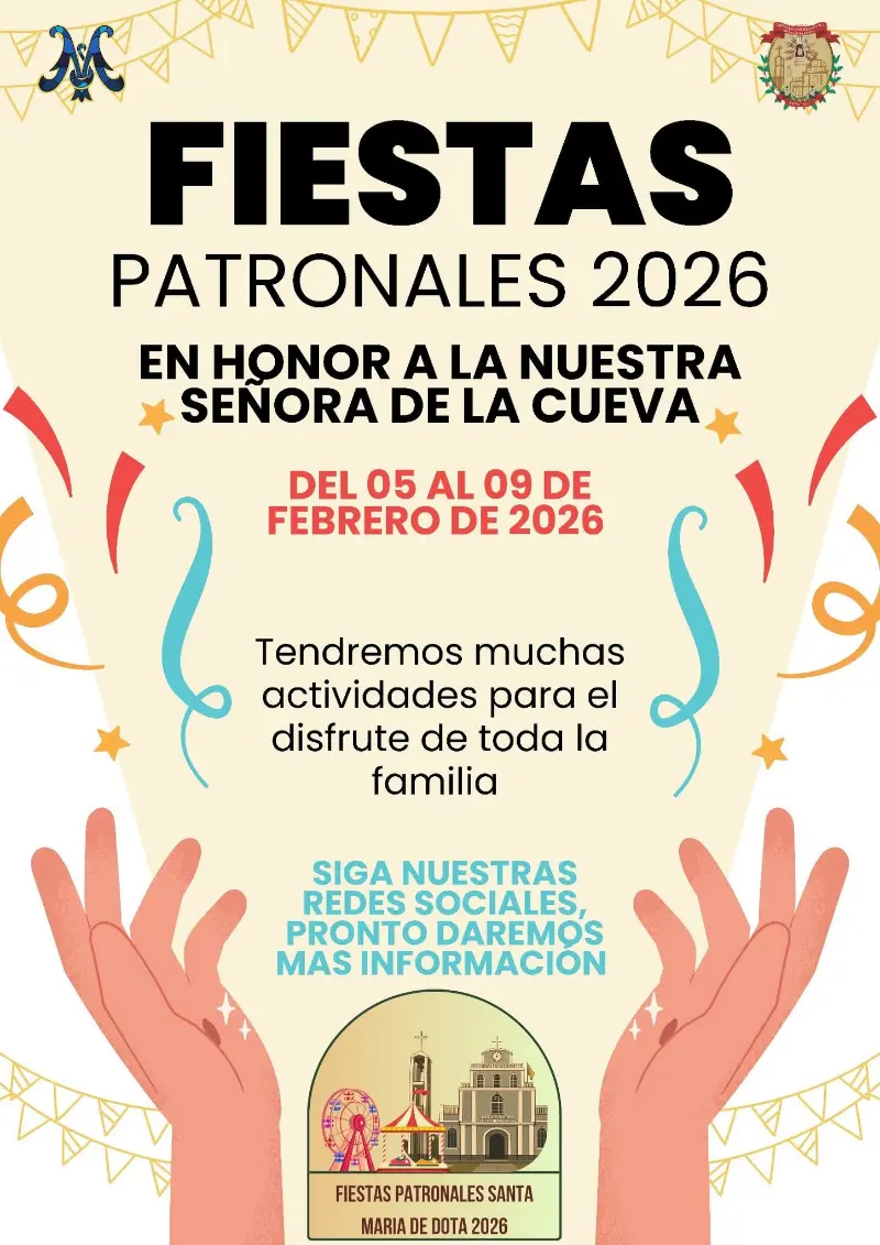 Que hacer hoy en Costa Rica: Fiestas en honor a Nuestra Señora de la Cueva en Santa María de Dota, del 5 al 9 de febrero de 2026.