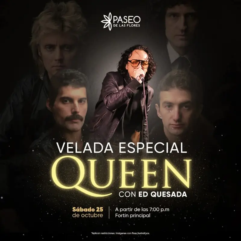 Que hacer hoy en Costa Rica: Un concierto tributo a Queen con Ed Quesada. Entrada gratuita.