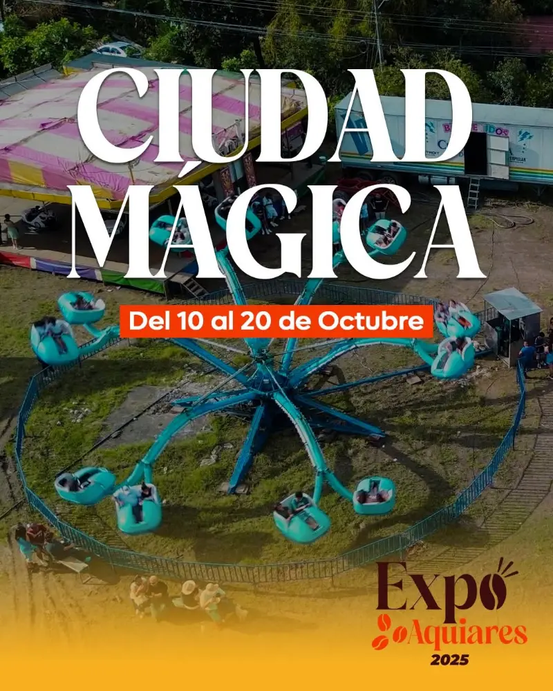 Que hacer hoy en Costa Rica: Atracciones mecánicas y diversión para toda la familia en Aquiares del 10 al 20 de octubre.