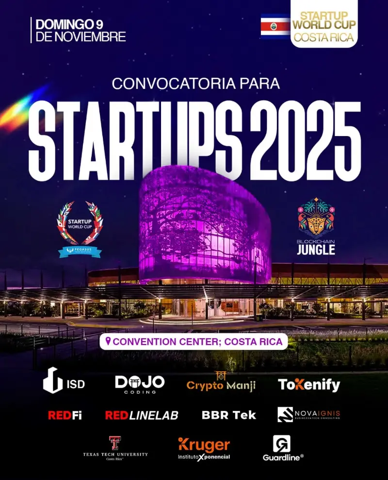 Que hacer hoy en Costa Rica: El Startup World Cup llega a Costa Rica el 9 de noviembre en el Convention Center. Participa por $1 millón en inversión y un viaje a Silicon Valley.