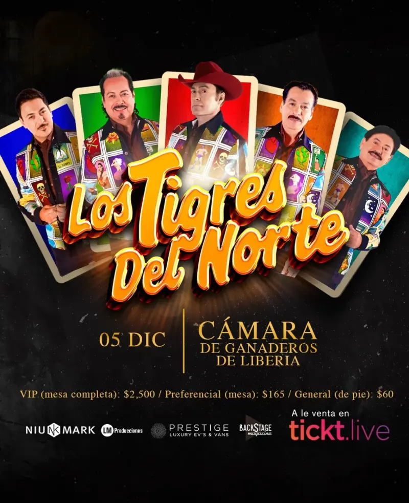 Que hacer hoy en Costa Rica: La legendaria banda mexicana llega a Liberia para una noche inolvidable llena de éxitos y emoción.