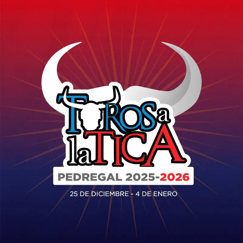 Que hacer hoy en Costa Rica: Del 25 de diciembre al 5 de enero, viví la magia de los tradicionales Toros a la Tica en Pedregal, con música, emoción y pura fiesta costarricense.