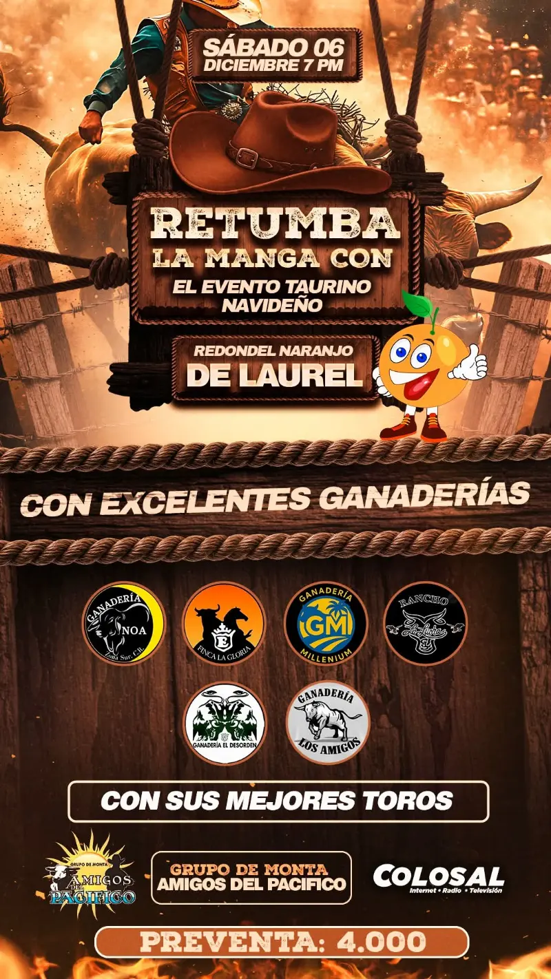 Que hacer hoy en Costa Rica: Gran noche taurina con las mejores ganaderías y montas en el Redondel Naranjo de Laurel.