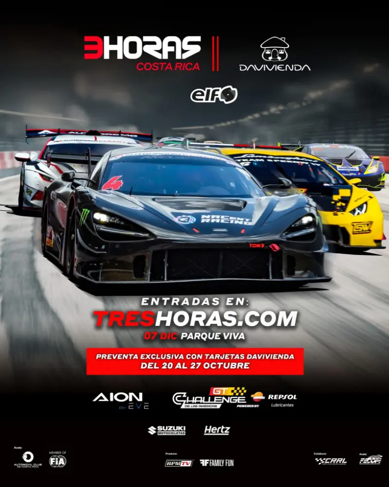 Que hacer hoy en Costa Rica: El evento automovilístico más esperado del año llega al Parque Viva este 7 de diciembre.