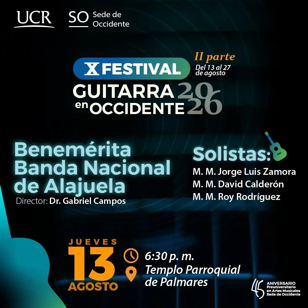 Disfruta de una serie de actividades familiares en Palmares y San Ramón del 13 al 27 de agosto.