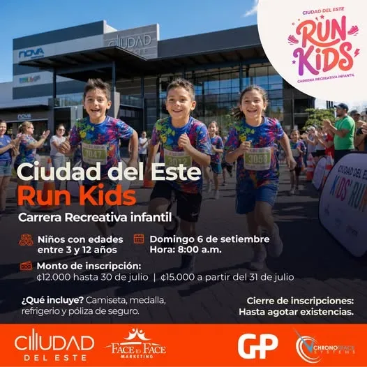 Una divertida carrera para niños de 3 a 12 años, llena de emoción y sorpresas. ¡Inscríbelos ya!
