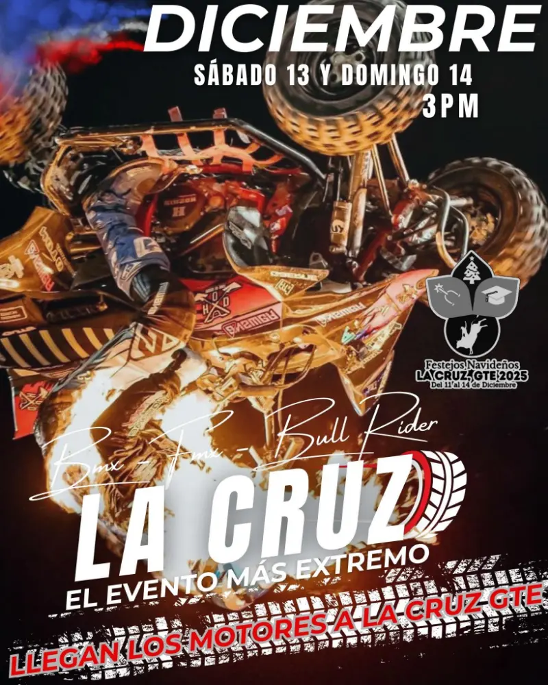Que hacer hoy en Costa Rica: Adrenalina, motores y acción en las Fiestas Navideñas de La Cruz.