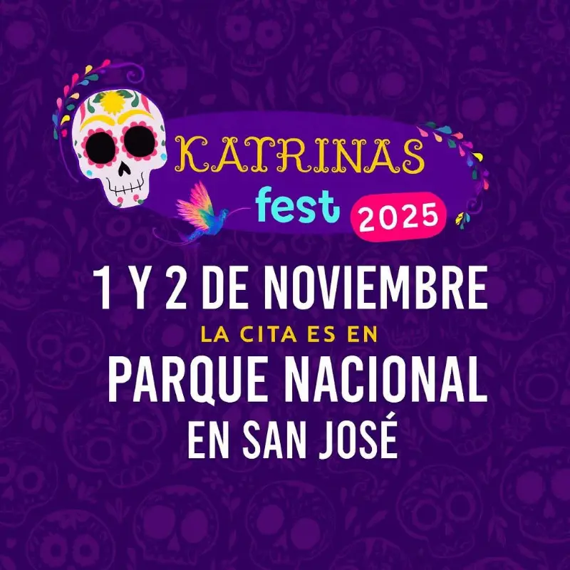 Que hacer hoy en Costa Rica: El festival más loco y colorido de Halloween y Día de Muertos llega a San José. ¡Entrada libre para todos los disfraces y almas fiesteras! 🎭🎃