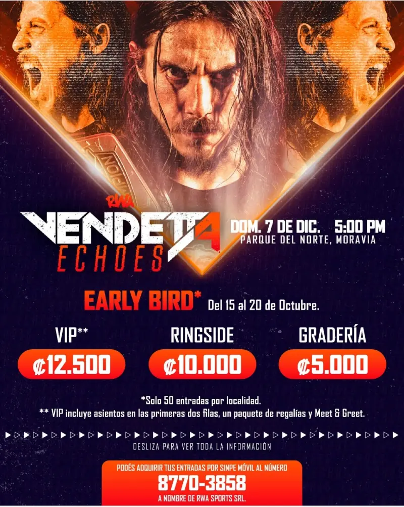 Que hacer hoy en Costa Rica: El evento de lucha libre más esperado del año llega al Parque del Norte con adrenalina pura.