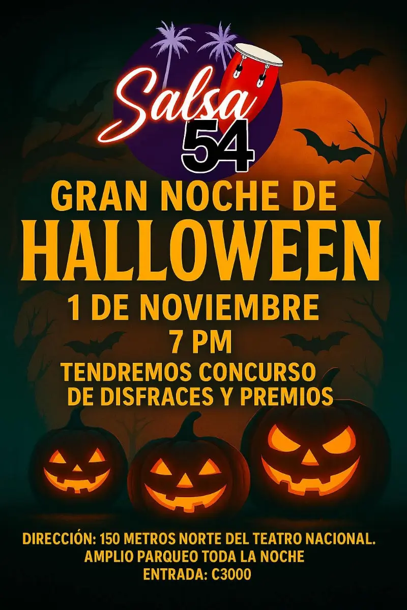 Que hacer hoy en Costa Rica: Una noche llena de ritmo, disfraces, karaoke y premios en Salsa 54. 💃🕺