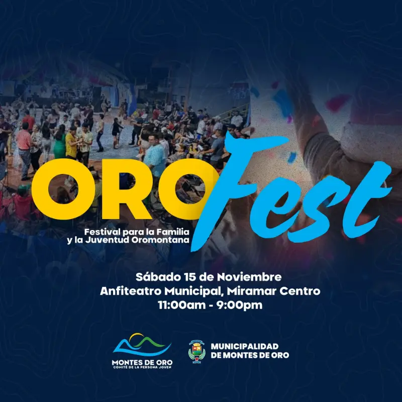 Que hacer hoy en Costa Rica: El 15 de noviembre Miramar se llena de música, arte y diversión con el OroFest 2025 en el Anfiteatro Municipal.