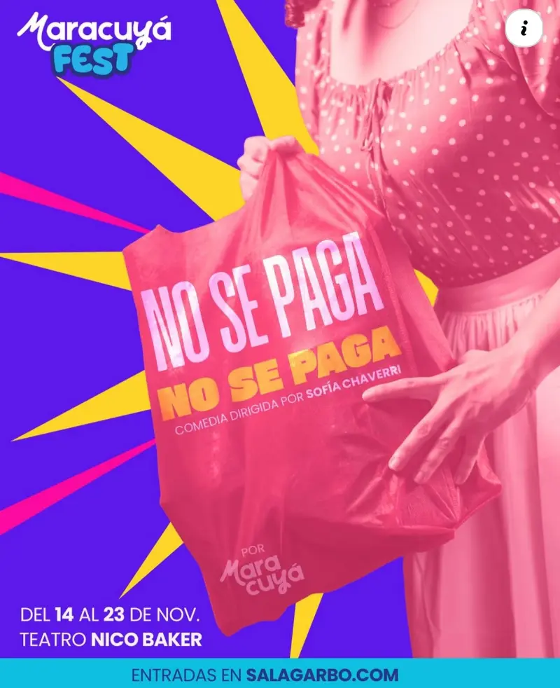 Que hacer hoy en Costa Rica: Una comedia explosiva dirigida por Sofía Chaverri que marca la apertura del MaracuyáFest. Cuando la vida se pone cara, ¡la risa es gratis!