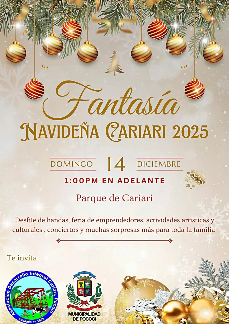 Que hacer hoy en Costa Rica: La magia de la Navidad llega a Cariari con desfiles, música, feria de emprendedores y actividades para toda la familia.