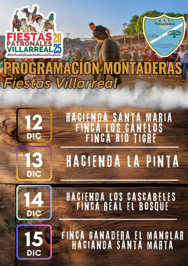 Que hacer hoy en Costa Rica: Del 12 al 15 de diciembre disfrutá de las tradicionales montaderas en Villarreal, Guanacaste.