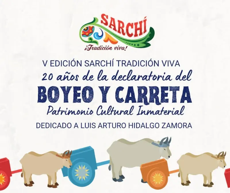 Celebración por los 20 años del Boyeo y la Carreta como Patrimonio Cultural Inmaterial, con actividades especiales durante dos días.