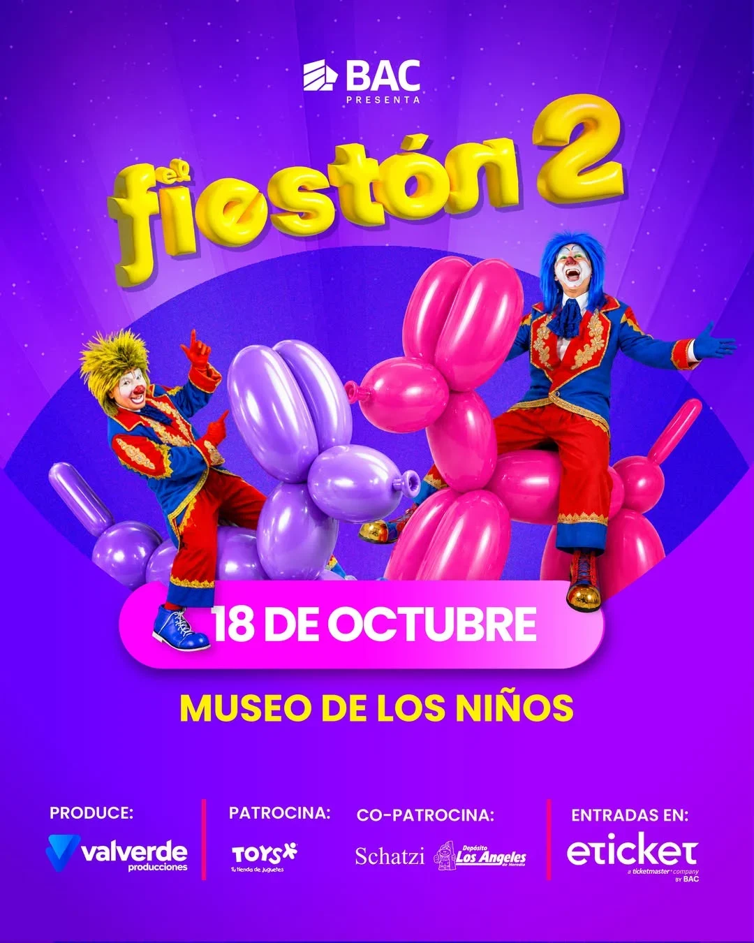Festival infantil con espectáculos, actividades y sorpresas para toda la familia en el Museo de los Niños.