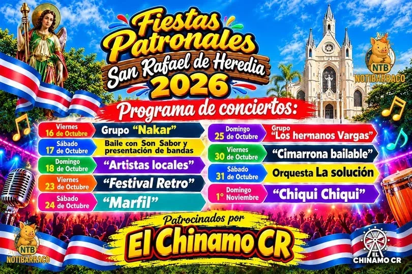 Fiestas Patronales San Rafael de Heredia 2026