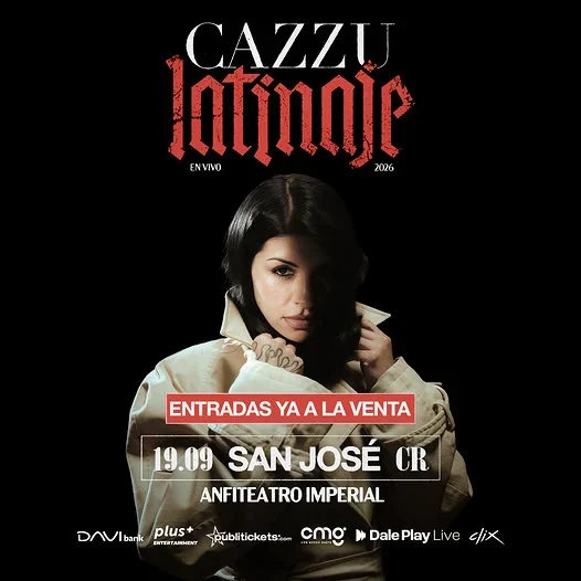 Cazzu llega a Costa Rica con su gira LATINAJE el 19 de septiembre en el Anfiteatro Imperial.