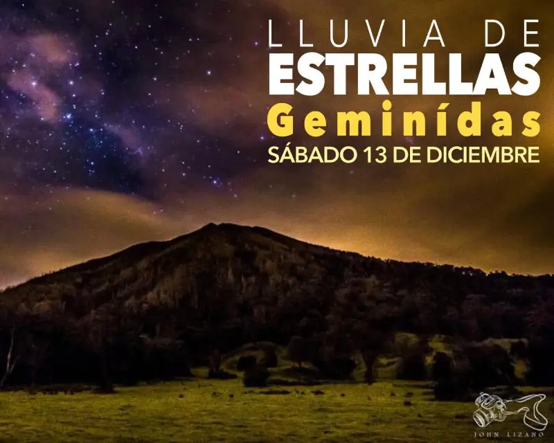 Que hacer hoy en Costa Rica: Observación de la lluvia de estrellas Gemínidas con camping, astronomía, degustación de vinos y tours en Turrialba.