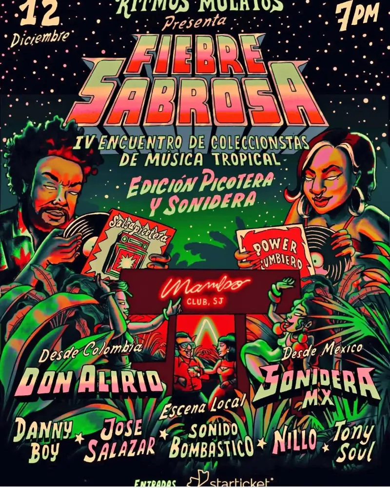 Que hacer hoy en Costa Rica: Noche bailable 100% en vinilo con invitados internacionales y lo mejor de la escena tropical.