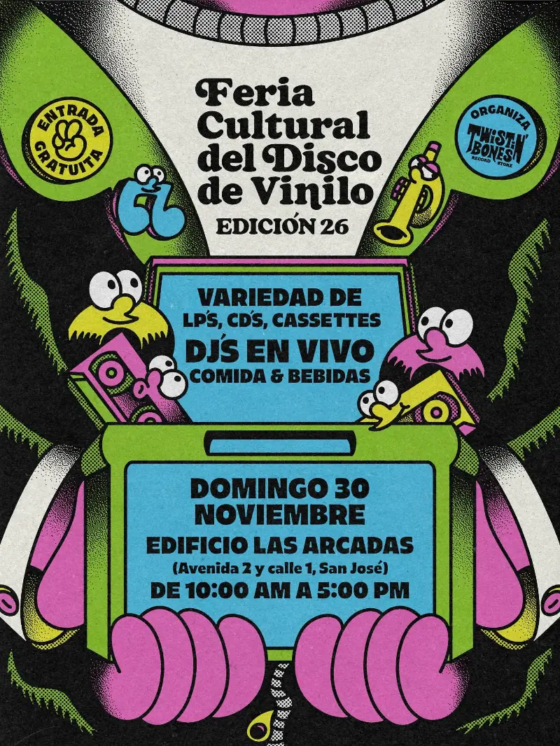Un día dedicado a los LPs, CDs, cassettes, DJ’s en vivo y vibra musical en pleno San José.