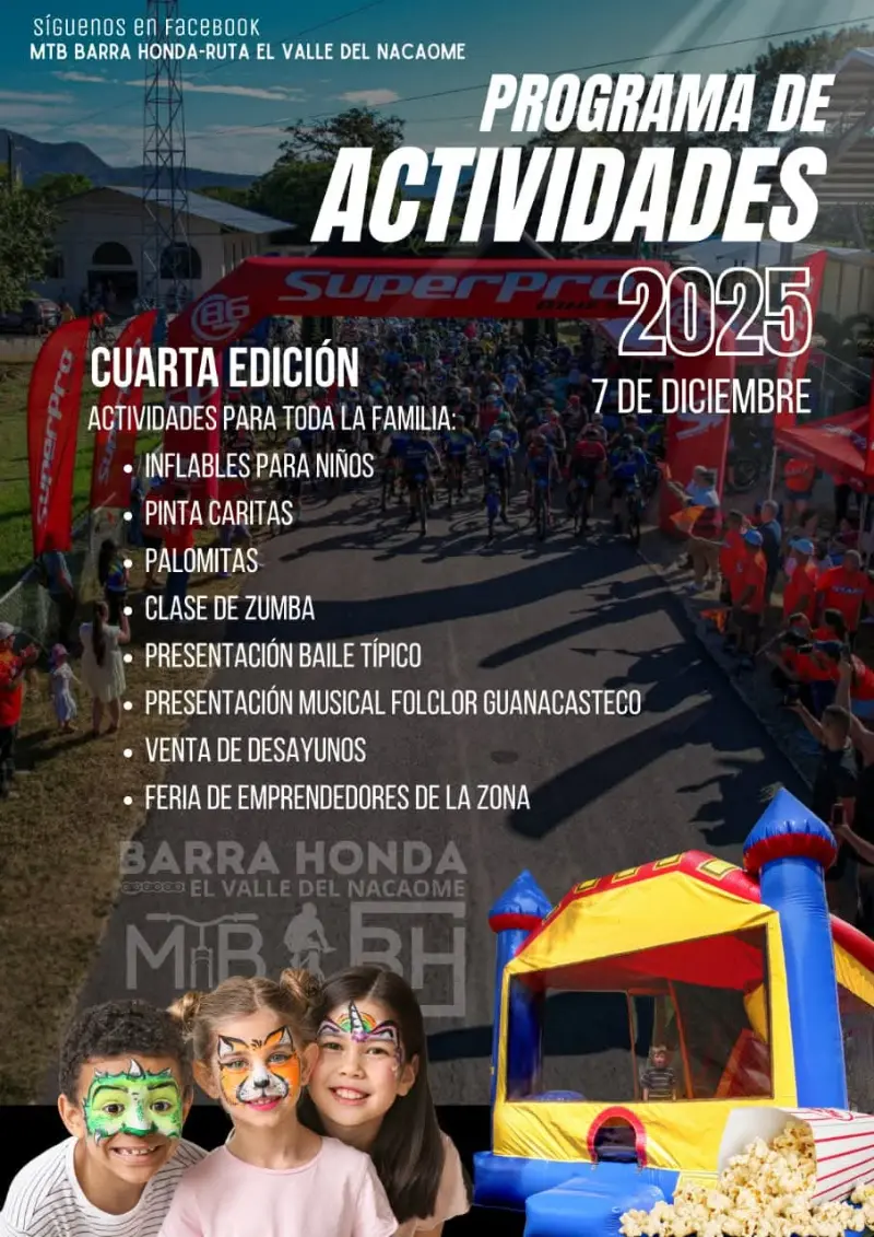 Que hacer hoy en Costa Rica: La cuarta edición de este evento familiar y deportivo ofrece actividades para todas las edades en Barra Honda, Nicoya.
