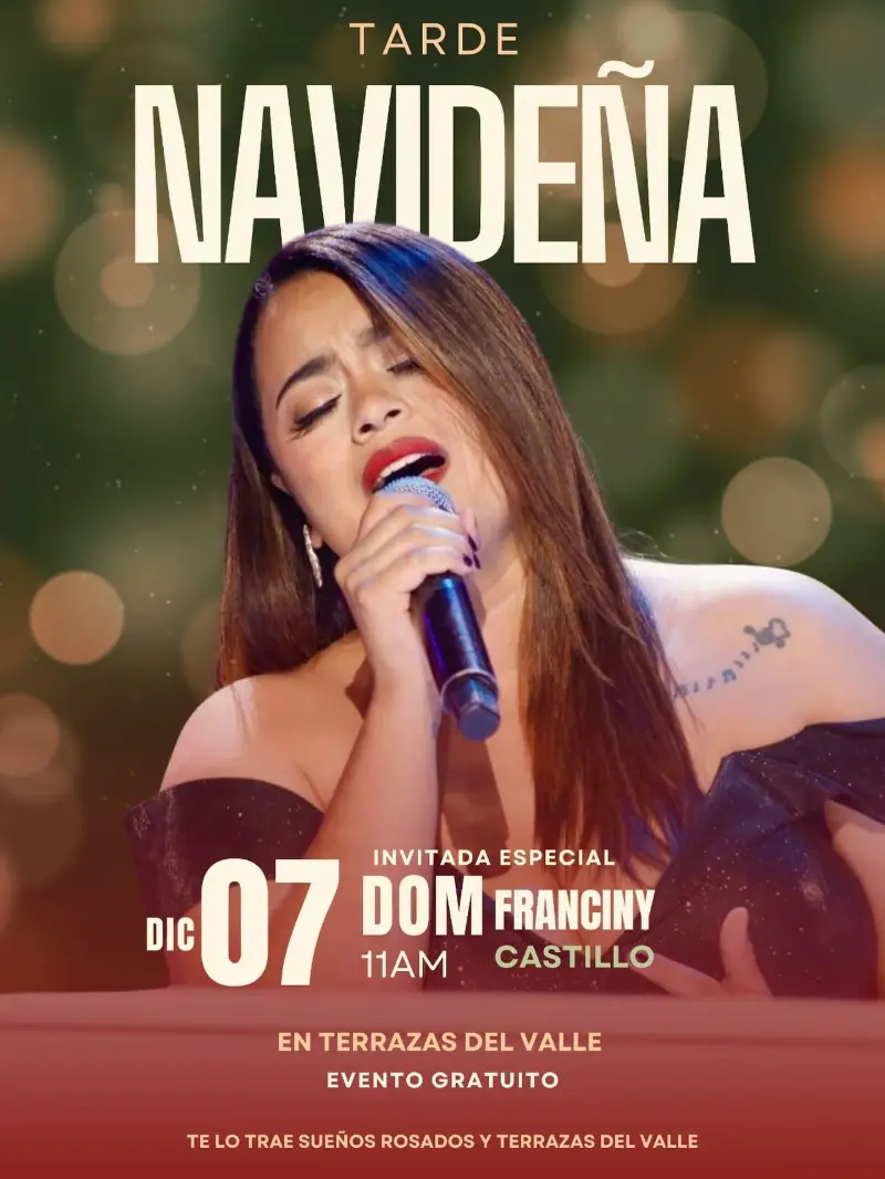 Que hacer hoy en Costa Rica: Evento gratuito con la invitada especial Franciny Castillo en Terrazas del Valle.