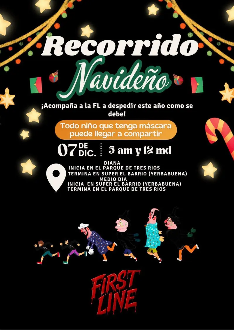 Que hacer hoy en Costa Rica: Recorrido navideño con mascaradas en Tres Ríos, con dos salidas festivas para toda la familia.