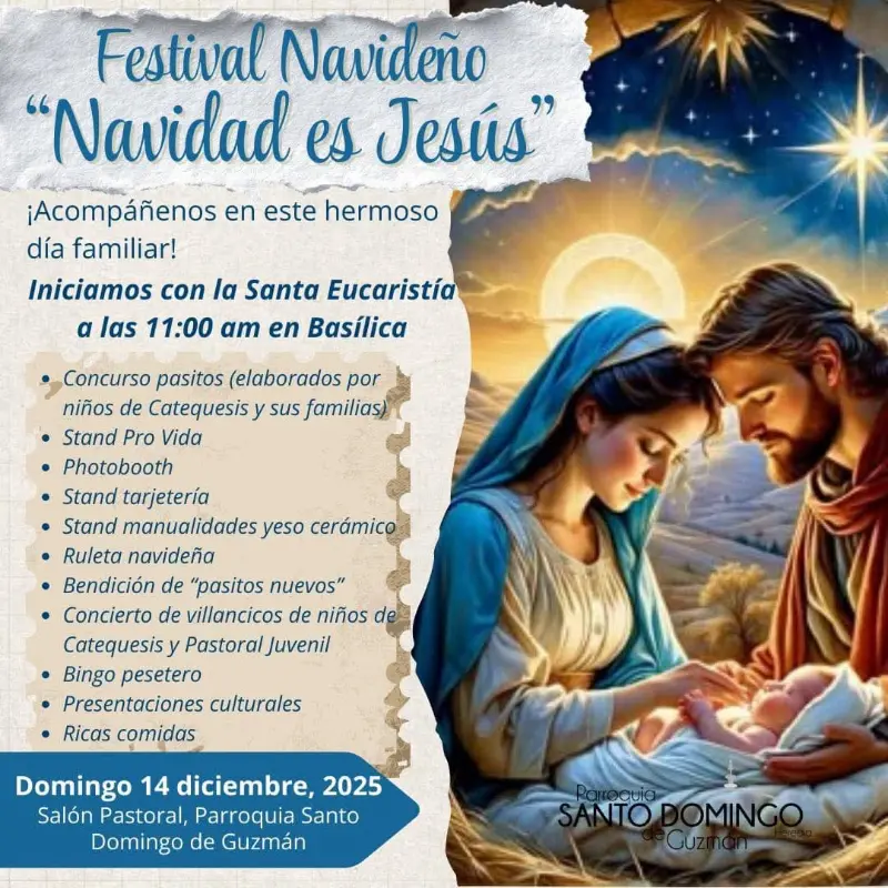 Que hacer hoy en Costa Rica: Festival familiar con Santa Eucaristía, concursos, música, manualidades y actividades para toda la comunidad.
