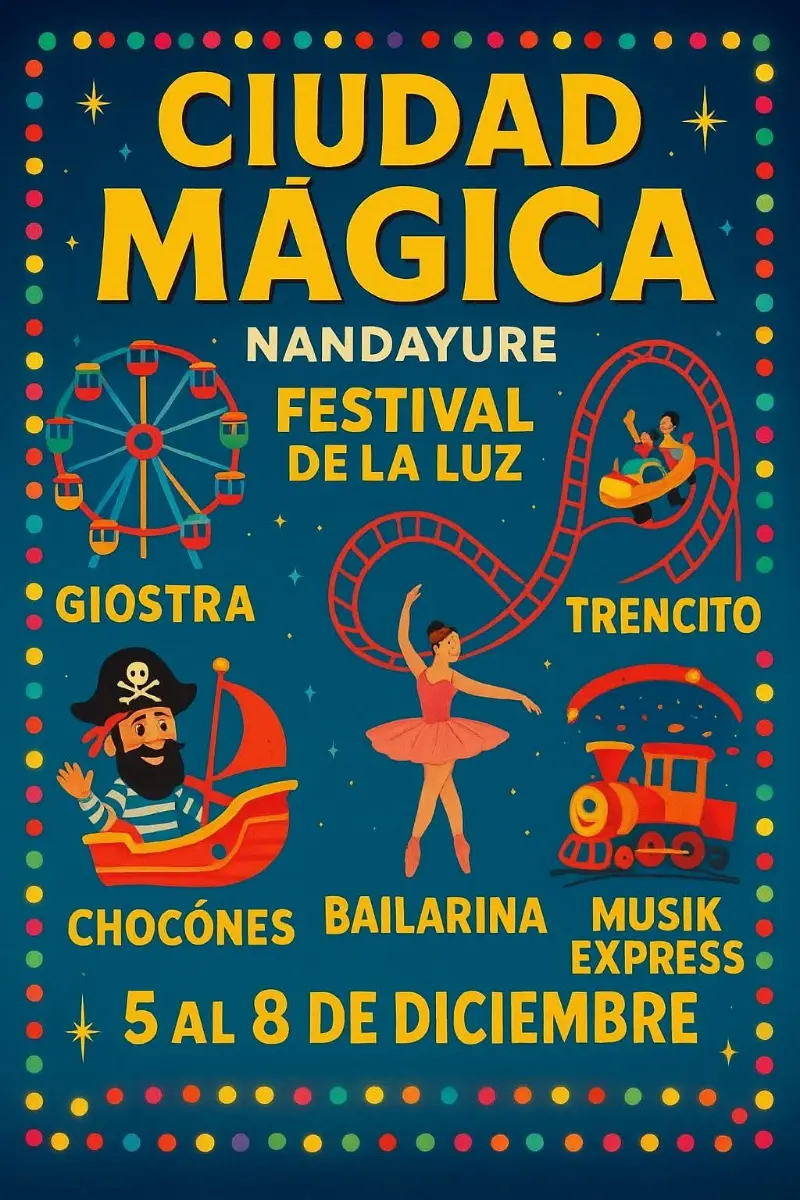 Que hacer hoy en Costa Rica: Festival de la Luz con juegos mecánicos como chocones, barco pirata, giostra, roller, trencito, bailarina y Musik Express.