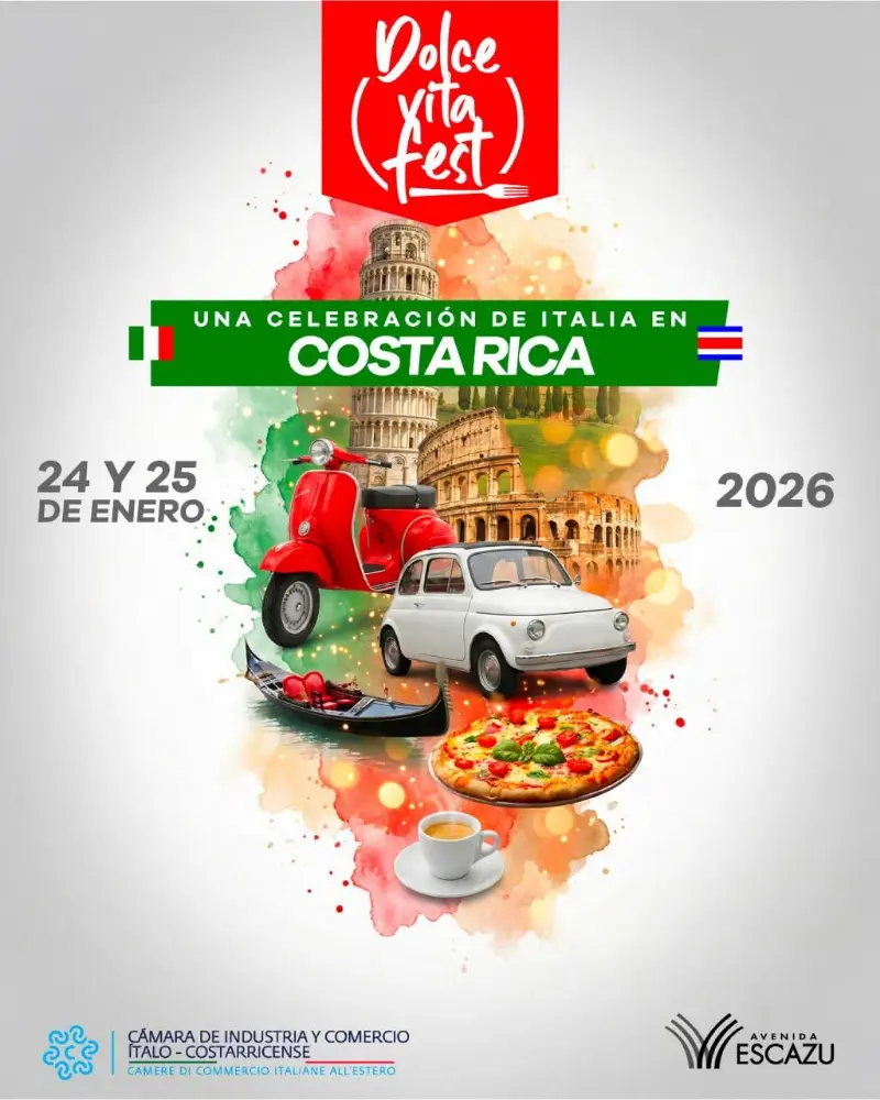 Que hacer hoy en Costa Rica: Festival italiano en Avenida Escazú con gastronomía, música, vinos, cultura y actividades para toda la familia.